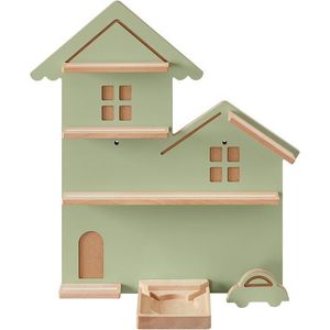 Dětská domečková police Savint zelená vyobraziť