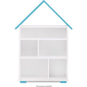 Detský regál na hračky PABIS modrý/biely vyobraziť