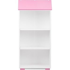 Detský regál so strieškou PABIS ružový/biely vyobraziť
