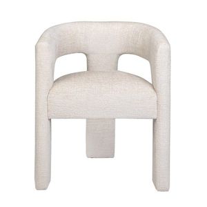 Dizajnové čalúnené jedálenské kreslo Leith biele - výber z 15 prevedení vyobraziť