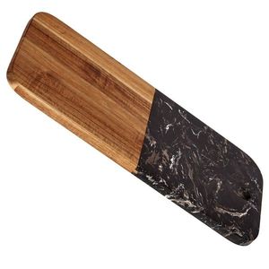 Doska na krájanie PREPPY 38x18 cm z masívu/čierny mramor vyobraziť