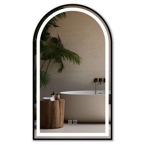 Dotykové zrkadlo s LED osvetlením DASH BLACK 60x100 cm čierne vyobraziť