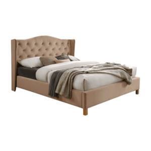 Dvojlôžková čalúnená posteľ Aspen Velvet 160x200 béžová vyobraziť