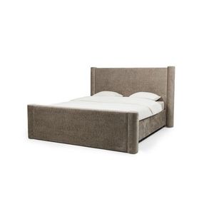 Dvojlôžková čalúnená posteľ Zeni 160x200 s roštom a úložným priestorom béžová vyobraziť