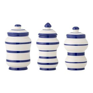 Keramické dózy v súprave 3 ks na potraviny Maynard – Bloomingville vyobraziť