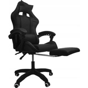 Herní židle s podnožkou a masáží KG104 černá vyobraziť