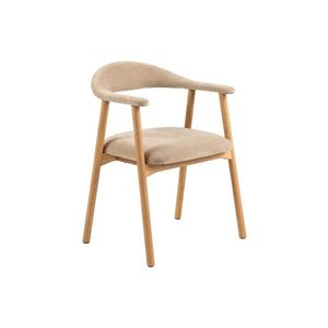 Jedálenská stolička Addi z masívu béžová/dub prírodný vyobraziť