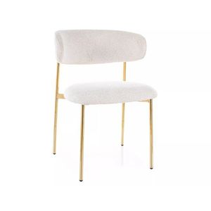 Jedálenská stolička Elton béžová/zlatá vyobraziť