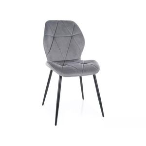 Jedálenská stolička Rick sivá/čierna vyobraziť