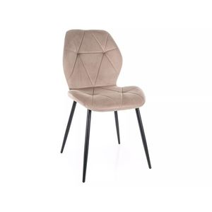 Jedálenská stolička Rick tmavo béžová/čierna vyobraziť