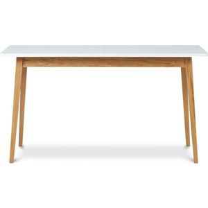 Jedálenský rozkladací stôl FRISK I 160/200 cm biely/dub prírodný vyobraziť