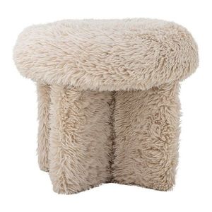 Béžový taburet z umelej kožušiny Frikka – Bloomingville vyobraziť