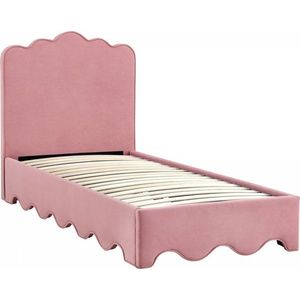 Jednolôžková čalúnená posteľ Orso 90x200 ružová vyobraziť