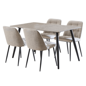 Jídelní set Wicklow béžový/šedý vyobraziť