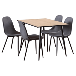 Jídelní set Wilma dub/černý vyobraziť