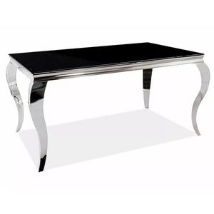 Jídelní stůl Prince 150 cm černý/chrom vyobraziť