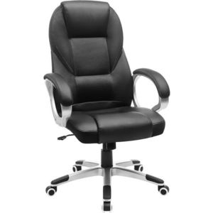 Kancelárska stolička Caser umelá koža čierna vyobraziť