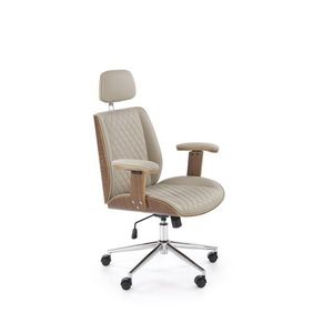 Kancelárska stolička Timber eko koža béžová/orech vyobraziť