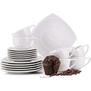 Kávová súprava pre 6 osôb 18 ks CARLINA biela vyobraziť