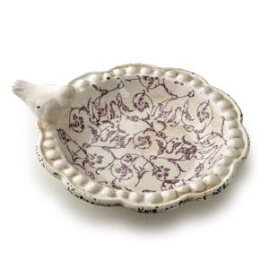 Keramické ptačí pítko Crocket 20 cm béžové/hnědé vyobraziť