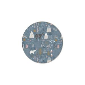 Modrý prateľný detský koberec ø120 cm Forest Land – Mila Home vyobraziť
