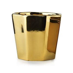 Keramický květináč NEVA GOLD XIX zlatý vyobraziť