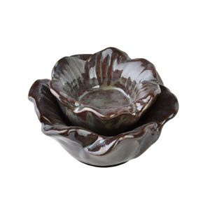 Keramický svietnik Yarine 6 cm fialový/zelený vyobraziť