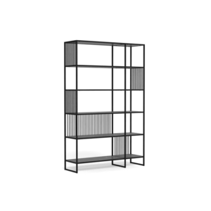 Knihovna Strington 120 cm černá vyobraziť