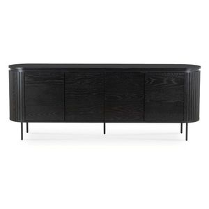 Komoda Beck 200 cm čierna vyobraziť