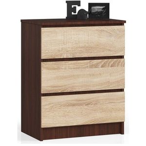 Komoda Kuba 60 cm - 3 zásuvky wenge/sonoma vyobraziť