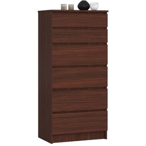 Komoda Kuba 60 cm - 6 zásuviek wenge vyobraziť