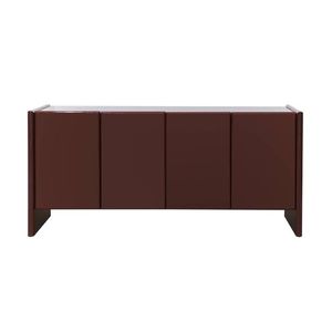 Komoda Loren 163 cm bordová/mramor vyobraziť