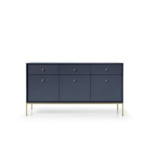 Komoda Mono II 154 cm modrá/zlatá vyobraziť