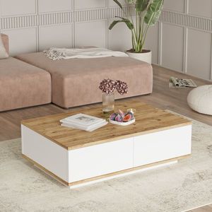 Konferenčný stolík Houseland Zane borovica Atlantic/biely vyobraziť