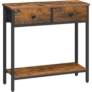 Konzolový stolek Vasagle Slime 75 cm černý/hnědý vyobraziť