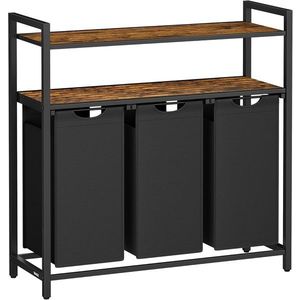 Kôš na bielizeň Vasagle Ovules Lonels 120 l hnedý/čierny vyobraziť