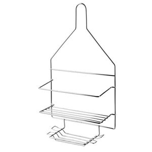 Koupelnová polička CARL SILVER 23x41, 5 cm stříbrná vyobraziť