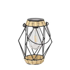 Kovová solární LED lucerna Tooli 16x22 cm černá vyobraziť