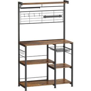 Kuchynský regál Vasagle Shelfy hnedý/čierny vyobraziť