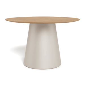 Kulatý jídelní stůl Soli 120 cm dub přírodní/kašmírový vyobraziť