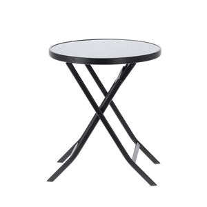 Kulatý skládací zahradní stolek Buddy 60 cm černý vyobraziť