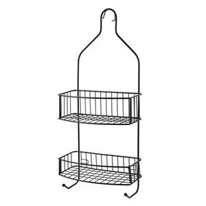 Kúpeľňová polička CARL BLACK 15x56 cm čierna vyobraziť