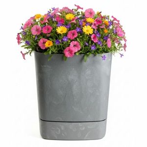 Květináč CUBI 30x33 cm šedý beton vyobraziť