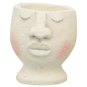 Květináč FACE bílý vyobraziť