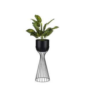 Kvetináč na stojane LOFT V 56 cm čierny vyobraziť
