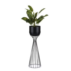 Kvetináč na stojane LOFT V 68 cm čierny vyobraziť