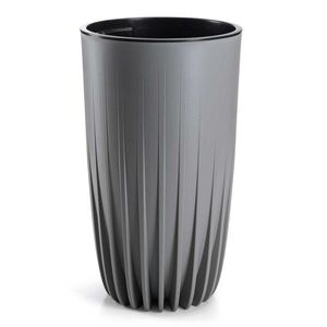 Květináč STRIPPED ECO II 30 cm šedý vyobraziť