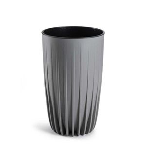 Květináč STRIPPED ECO III 25 cm šedý vyobraziť
