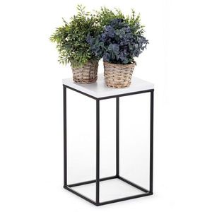 Květinový stojan CHARR 40 cm černý/bílý vyobraziť