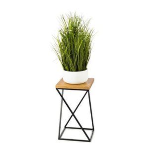 Květinový stojan LOFT III 40 cm černý/dub lancelot vyobraziť